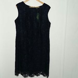Ralph Lauren Isabella Venice Lace Dress Sz. 14W